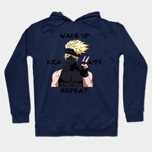 Anime badass motivational poster Hoodie